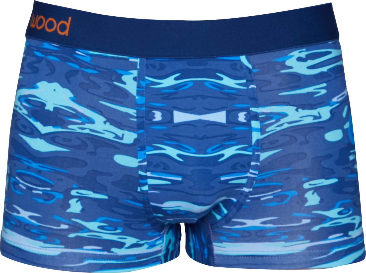 Trunk Style Briefs in Blue Liquid by Wood Underwear