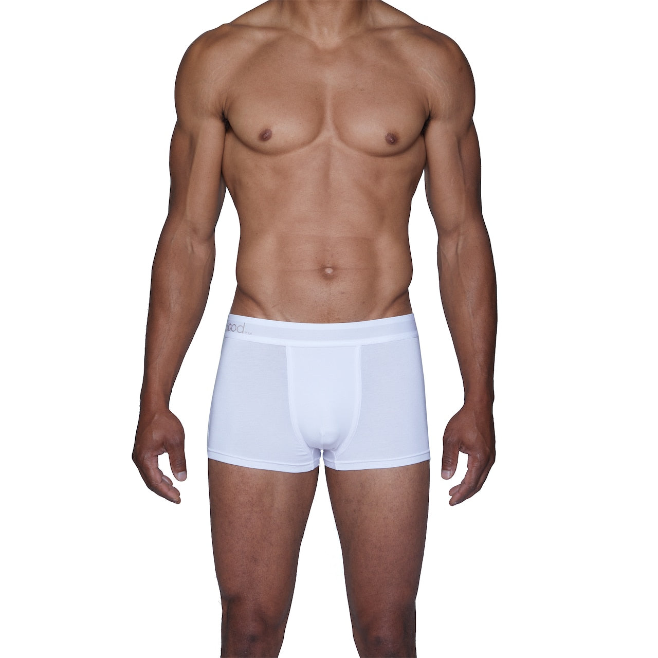Trunk Style Briefs in White by Wood Underwear