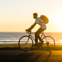 Lennon Canvas and Leather Backpack in Tobacco with Cognac Leather by Will Leather Goods