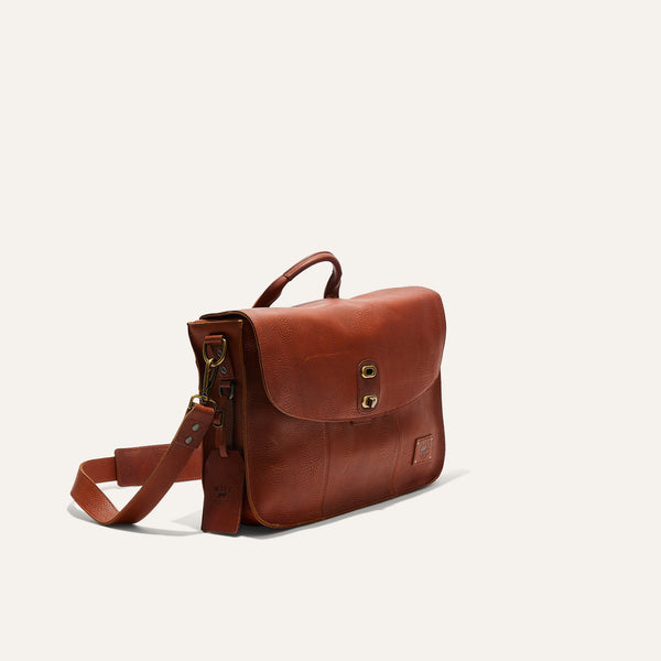 Kent Leather Messenger Bag in Cognac by Will Leather Goods J. Men's