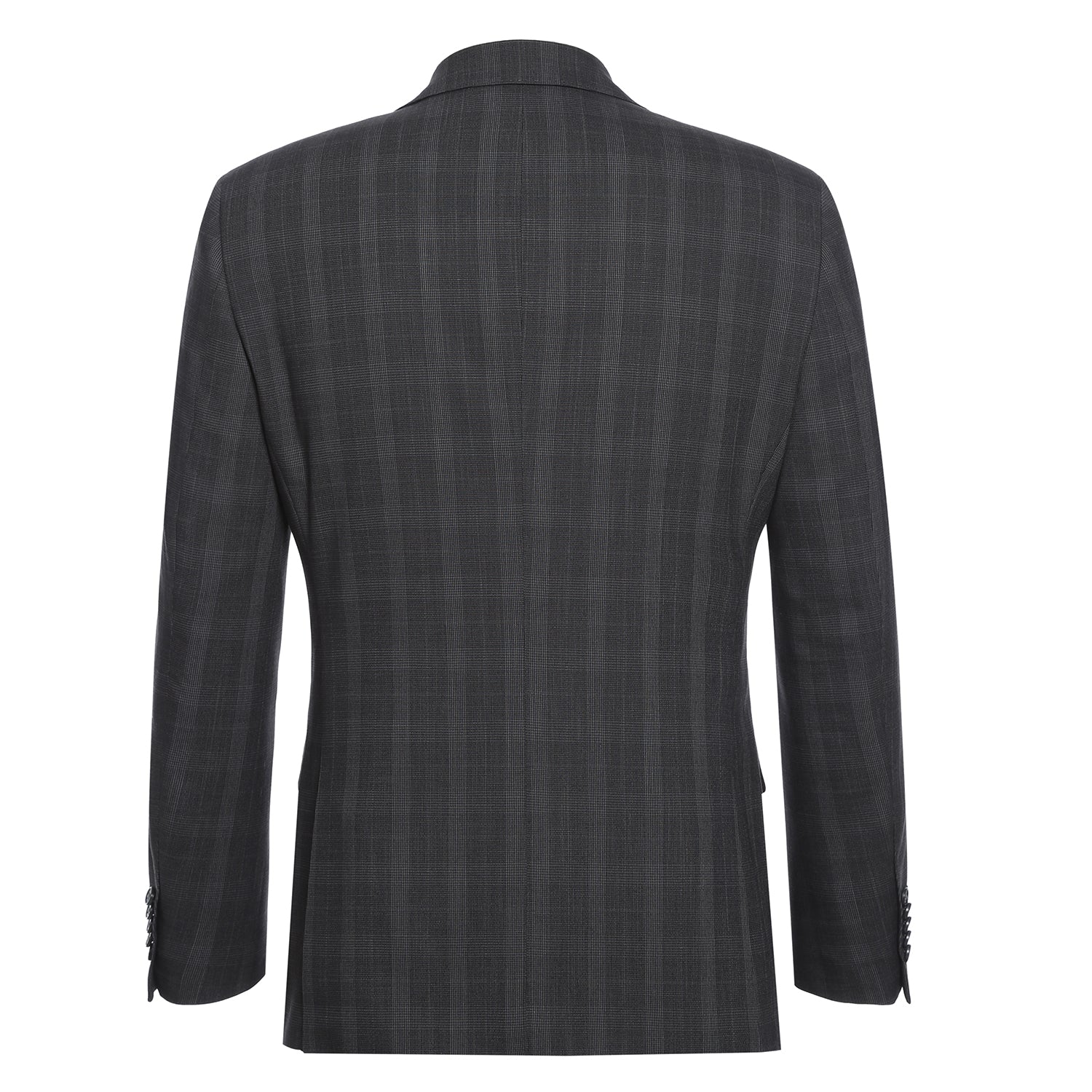 Stretch Performance Single Breasted SLIM FIT Suit in Charcoal Plaid (Short, Regular, and Long Available) by English Laundry