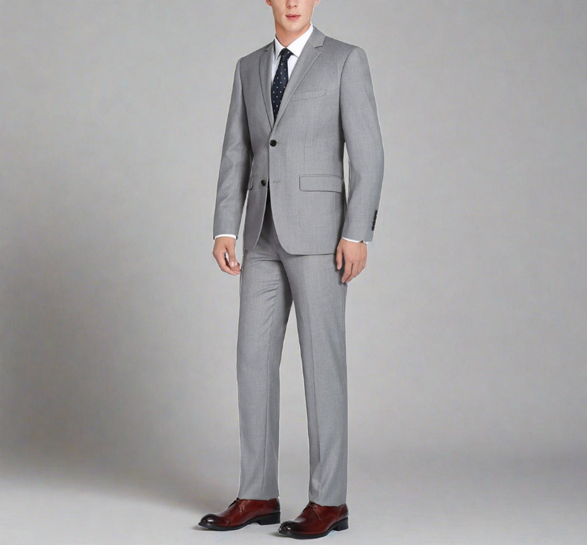 2pc 2 Button Charcoal Gray Super 150's With Hand Pick Stitch Suit main image 1