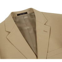 Super 140s Wool 2-Button SLIM FIT Suit in Tan (Short, Regular, and Long Available) by Renoir