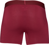 Boxer Brief w/ Fly in Burgundy Red by Wood Underwear