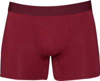 Boxer Brief w/ Fly in Burgundy Red by Wood Underwear