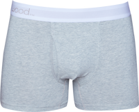 TRY WOOD AT HALF PRICE! Boxer Brief w/ Fly in Heather Grey by Wood Underwear