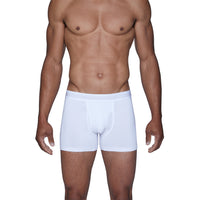 Boxer Brief w/ Fly in White by Wood Underwear