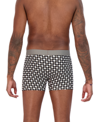 Boxer Brief w/ Fly in Black & White Dimension by Wood Underwear
