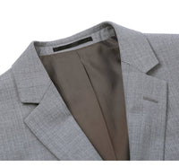 Super 140s Wool 2-Button SLIM FIT Suit in Grey (Short, Regular, and Long Available) by Renoir