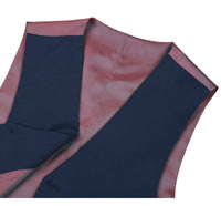 Super 140s Wool Waistcoat in Navy (Regular and Long Available) by Renoir