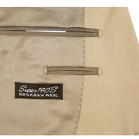 Super 140s Wool 2-Button SLIM FIT Suit in Tan (Short, Regular, and Long Available) by Renoir