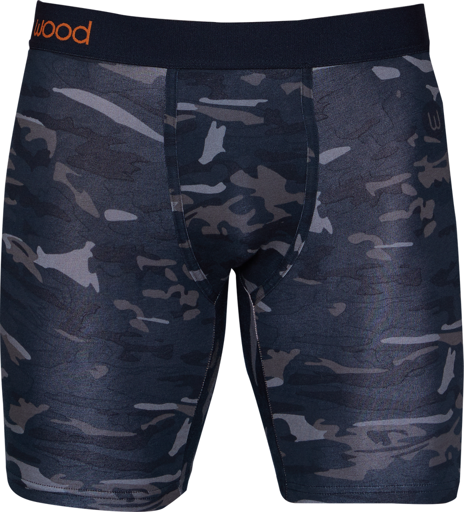 Biker Brief w/ Fly in Forest Camo (Size X-Large) by Wood Underwear