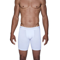 Biker Brief in White by Wood Underwear