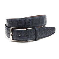 South American Caiman Belt in Navy by Torino Leather