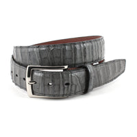 South American Caiman Belt in Grey by Torino Leather