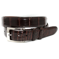 American Alligator Belt in Brown by Torino Leather