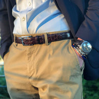 American Alligator Belt in Brown by Torino Leather