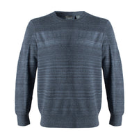 Space Dyed Cotton Crew Neck Sweater in Blue (Size Medium) by Leo Chevalier