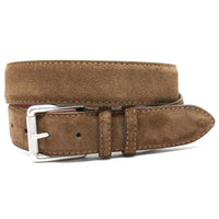 European Sueded Calfskin Belt in Whiskey by Torino Leather