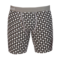 Biker Brief w/ Fly in Black & White Dimension by Wood Underwear
