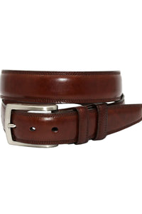 Italian Burnished Kipskin Belt in Chili by Torino Leather