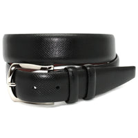 Italian Bulgaro Calfskin Belt in Black by Torino Leather