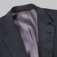 Super 150s Wool 2-Button Half-Canvas CLASSIC FIT Suit in Black (Short, Regular, and Long Available) by Rivelino