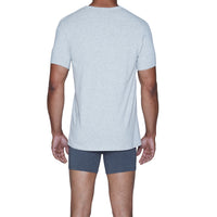 V-Neck Undershirt in Heather Grey by Wood Underwear