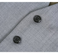 Super 140s Wool Waistcoat in Grey by Renoir