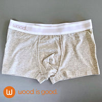 Trunk Style Briefs in Heather Grey by Wood Underwear