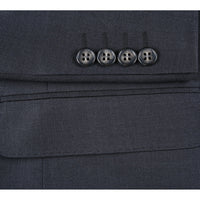 Super 150s Wool 2-Button Half-Canvas MODERN FIT Suit in Charcoal (Short, Regular, and Long Available) by Rivelino