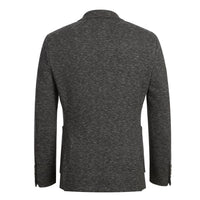 Single Breasted SLIM FIT Half Canvas Stretch Knit Soft Jacket in Grey and Brown Mélange (Short, Regular, and Long Available) by Pelago