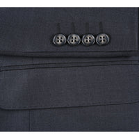 Super 150s Wool 2-Button Half-Canvas CLASSIC FIT Suit in Charcoal (Short, Regular, and Long Available) by Rivelino