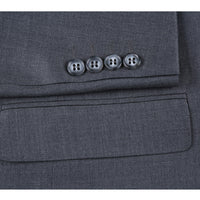 Super 150s Wool 2-Button Half-Canvas CLASSIC FIT Suit in Grey (Short, Regular, and Long Available) by Rivelino
