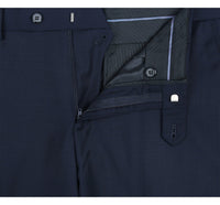 Super 140s Wool 2-Button SLIM FIT Suit in Navy (Short, Regular, and Long Available) by Renoir