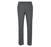 Performance 3-Piece CLASSIC FIT Suit in Grey Windowpane Check (Short, Regular, and Long Available) by Renoir