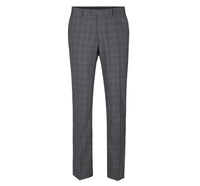 Performance 3-Piece CLASSIC FIT Suit in Grey Windowpane Check (Size 40R - 34 Waist) by Renoir