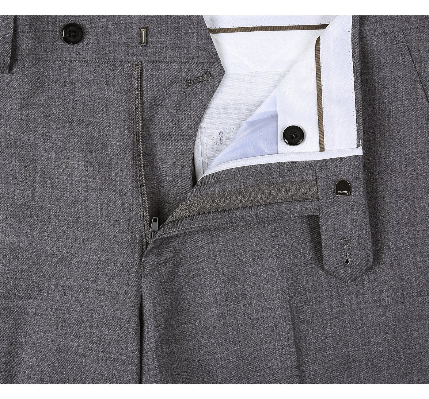Super 140s Wool 2-Button CLASSIC FIT Suit in Dark Grey (Short, Regular, and Long Available) by Renoir
