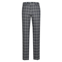 Stretch Performance Double Breasted SLIM FIT Suit in Grey Plaid (Short, Regular, and Long Available) by English Laundry