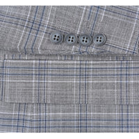 Stretch Performance 2-Button CLASSIC FIT Suit in Grey Check (Short, Regular, and Long Available) by Renoir