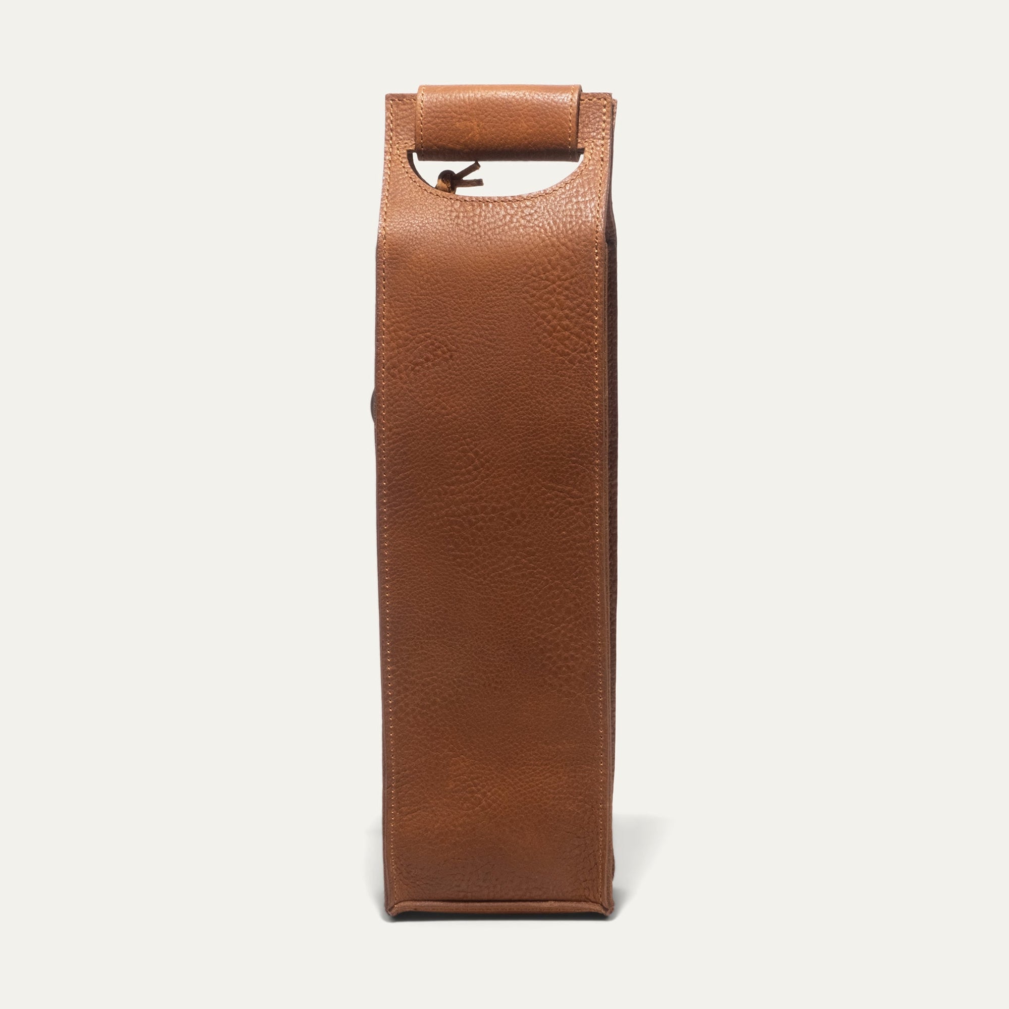 Leather Wine Bottle Case in Tan by Will Leather Goods