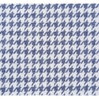 Single Breasted SLIM FIT Half Canvas Knit Soft Jacket in Blue Houndstooth (Short, Regular, and Long Available) by Pelago