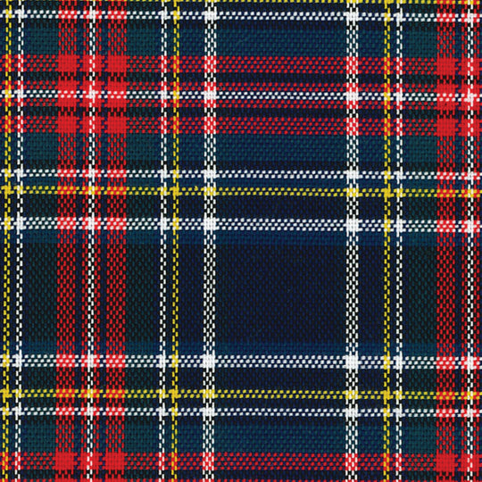 'Conway' Navy Tartan Plaid Beyond Non-Iron® Cotton Twill Sport Shirt by Batton