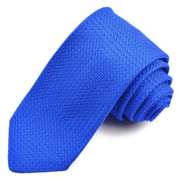 Solid Garza Grossa Grenadine Italian Silk Tie in Royal Blue by Dion Neckwear