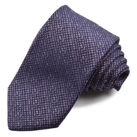 Navy, Pink, and Latte Basketweave Jacquard Silk Tie by Dion Neckwear