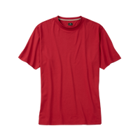 Crew Neck Peruvian Cotton Tee Shirt in Red by Left Coast Tee