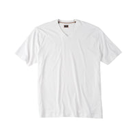 V-Neck Peruvian Cotton Tee Shirt in White by Left Coast Tee