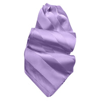 Tonal Stripe Silk Satin Woven Jacquard Ascot in Choice of 24 Colors by Dion