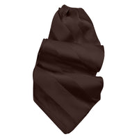 Tonal Stripe Silk Satin Woven Jacquard Ascot in Choice of 24 Colors by Dion