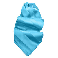 Tonal Stripe Silk Satin Woven Jacquard Ascot in Choice of 24 Colors by Dion